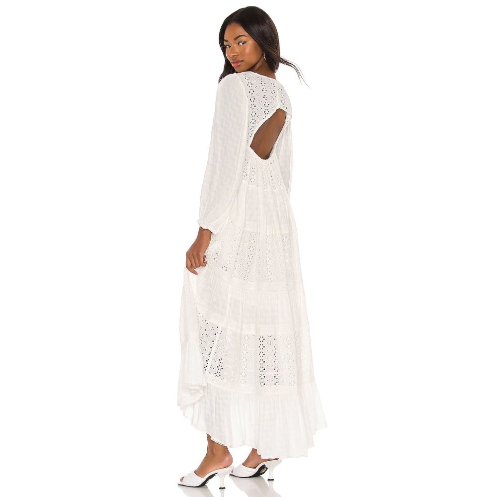 Free People Mockingbird Maxi Dress in Evening Cream